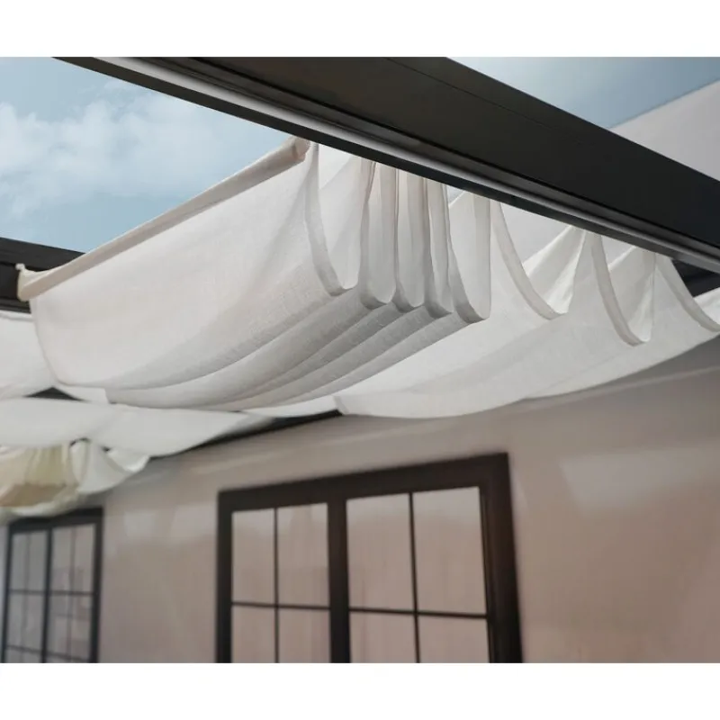 Canopia Accessori Canopia|Pergole*Tenda da Tetto Per la Pergola Stockholm 3.4X7.3 m Bianco