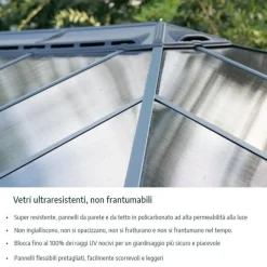 Canopia Gazebo*Tucson Gazebo in Alluminio 3.6X4.4 m