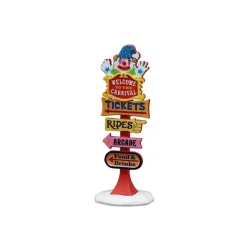 Lemax Accessori|Novità Lemax Natale 2025*Carnival Welcome Sign Cod. 54465