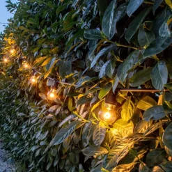 Lotti Luci Di Natale|Luci Di Natale*Catena Party Light con 8 Portalampada E27 5m Prolungabile