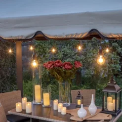 Lotti Luci Di Natale|Luci Di Natale*Catena Party Light con 8 Portalampada E27 5m Prolungabile