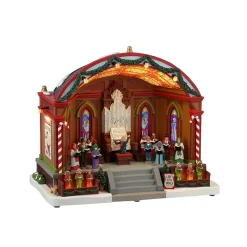 Lemax Edifici E Giostre In Movimento*Christmas At The Park Pavilion con Alimentatore 4.5V Cod. 45267
