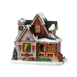 Lemax Edifici Illuminati*Christmas Cabin con Alimentatore Cod. 35077