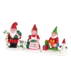 Lemax Accessori*Christmas Garden Gnomes Set of 3 Cod. 04739