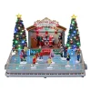 Lemax Edifici E Giostre In Movimento*Christmas Grove Skating Rink con Alimentatore 4.5V Cod. 14870