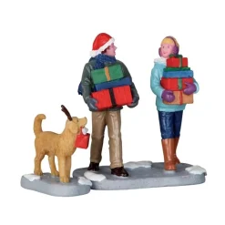 Lemax Personaggi|Lemax Best Buy*Christmas Party Set of 2 Cod. 62445