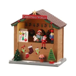 Lemax Scene Natalizie|Lemax Best Buy*Christmas World Booth Cod. 14907 con Scatola