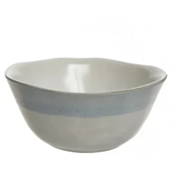 Kaemingk Oggetti Per La Tavola*Ciotola in Terracotta con Bordo Lucido Blu 10 cm