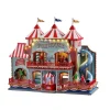 Lemax Edifici Illuminati|Edifici E Giostre In Movimento*Circus Funhouse con Alimentatore 4.5V Cod. 05616