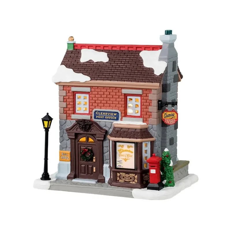 Lemax Edifici Illuminati*Clearview Post Office con Alimentatore Cod. 45247
