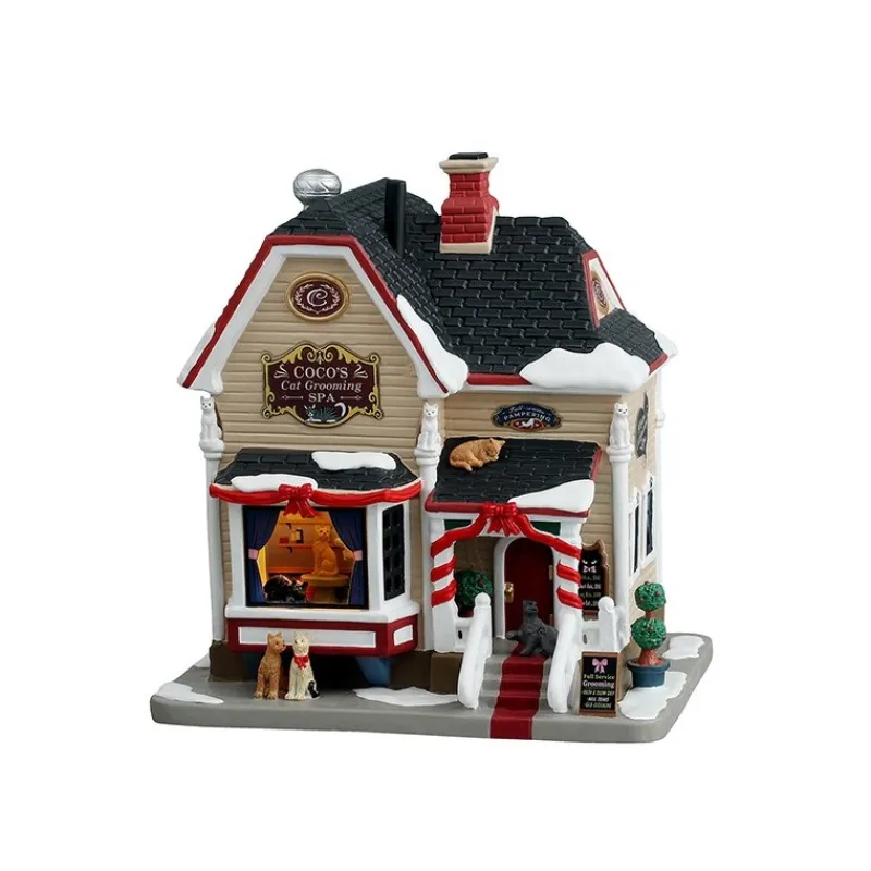 Lemax Edifici Illuminati*Coco'S Cat Grooming Spa Cod. 45259