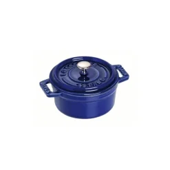 Staub Cocotte Tonde*Cocotte 10 cm Blu Scura in Ghisa