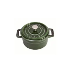 Staub Cocotte Tonde*Cocotte 10 cm Verde Basilico in Ghisa