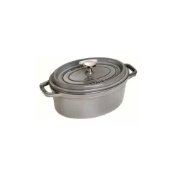 Staub Cocotte Ovali*Cocotte Ovale 33 cm Grigia Graphite in Ghisa