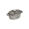 Staub Cocotte Ovali*Cocotte Ovale 23 cm Grigia Graphite in Ghisa