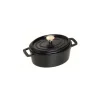 Staub Cocotte Ovali*Cocotte Ovale 11 cm Nera in Ghisa