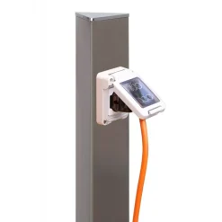 Acquapoint Fontane Da Interrare*Colonnina per Presa Elettrica da Giardino Aquapoint Electropoint da Interrare Grigio Tortora