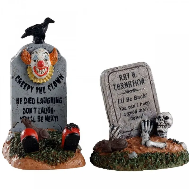 Lemax Accessori|Accessori*Crazy Headstones Set Of 2 Cod. 04711