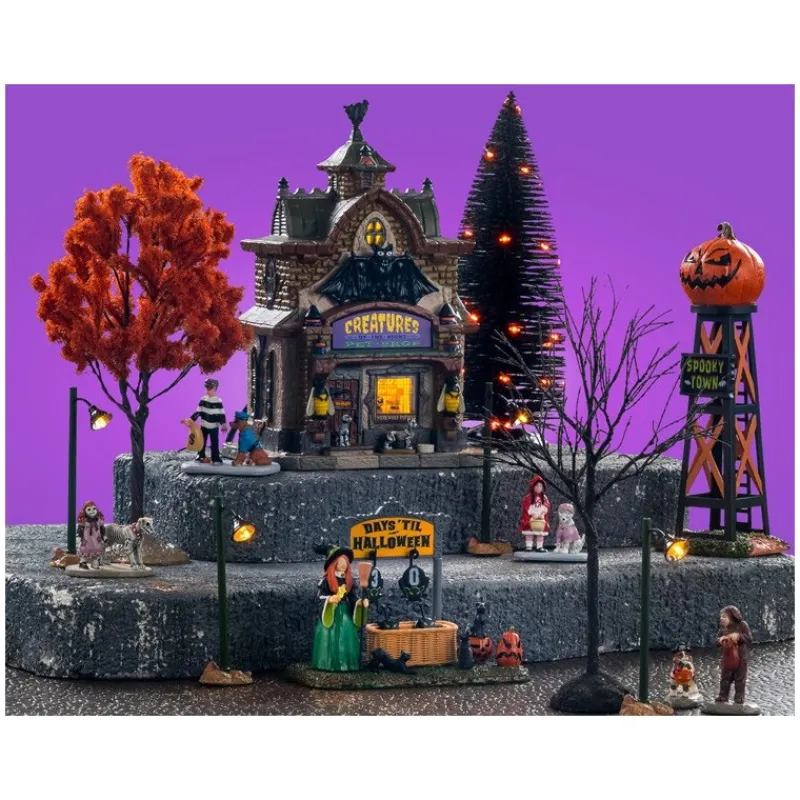 Lemax Set House|Novità Lemax Spooky Town 2025*Creatures Of The Night Pet Shop Kit con Alimentatore 4.5V Cod. 56663