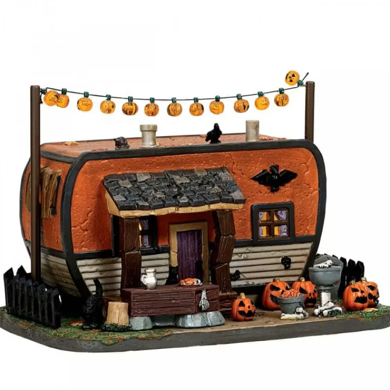 Lemax Edifici Illuminati|Novità Lemax Spooky Town 2025*Creepy Camper con Alimentatore 4.5V Cod. 75186