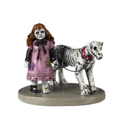 Lemax Novità Lemax Spooky Town 2025|Personaggi*Creepy Doll & Dog Cod. 42340