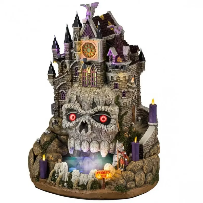 Lemax Novità Lemax Spooky Town 2025|Edifici E Giostre In Movimento*Cursed Ruins con Alimentatore 4.5V Cod. 45217