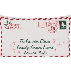 Koopman Cuscini E Plaid*Cuscino Decorativo Cartoline Natale 50x30 Cm. Pezzo Singolo