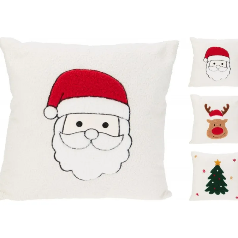 Koopman Cuscini E Plaid*Cuscino Decorativo Natale Teddy 45x45 cm. Pezzo Singolo
