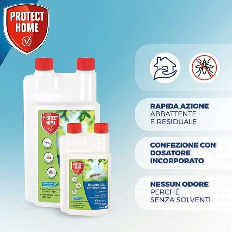 SBM Prodotti Per La Cura Del Giardino|Insetticidi*Cyperbase Antizanzara Insetticida Multi Insetto Concentrato 1 litro
