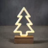 Edelman Luci Di Natale|Luci Di Natale*Decorazione LED a forma di Albero di Natale Bianco Caldo a Batteria con Timer