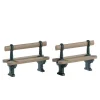 Lemax Personaggi|Accessori*Double Seated Bench Set of 2 Cod. 74235