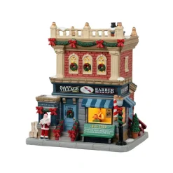 Lemax Edifici Illuminati*East Village Barber Shop con Alimentatore Cod. 15771