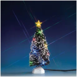 Lemax Luci E Alimentatori|Accessori*Evergreen Tree with 12 Multi Light B/O 4.5V Cod. 74266