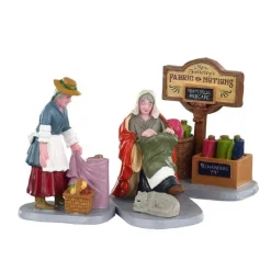 Lemax Personaggi*Fabric Vendor Set of 3 Cod. 02951