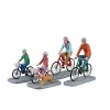 Lemax Personaggi*Family Bike Ride Set Of 4 Cod. 32220