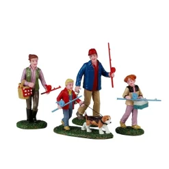 Lemax Personaggi*Family Fishing Day Set Of 4 Cod. 42327