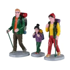 Lemax Personaggi*Family Trek Set of 3 Cod. 02936