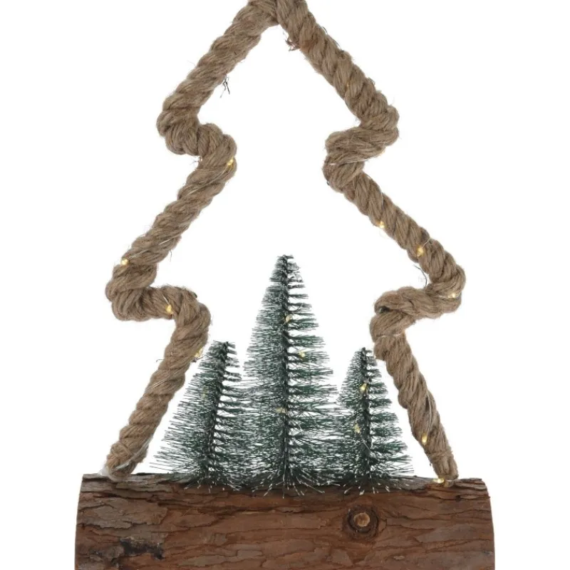 Koopman Luci Di Natale|Complementi D'Arredo*Figura di Natale LED Ricaricabile 30 Cm. Pezzo Singolo