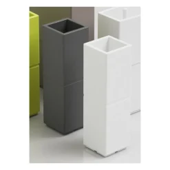 Veca Vasi Quadrati In Resina|Fioriere In Resina*Fioriera a Colonna Patio