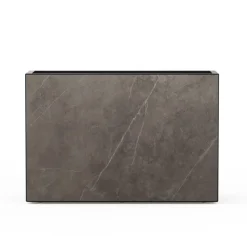 Herstera Fioriere In Metallo Herstera*Fioriera Alta DECO PLANTER DIVIDER 40 in Metallo colore Nero e Pannello Effetto Marmo 120x40x80 cm