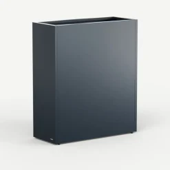 Herstera Fioriere In Metallo Herstera*Fioriera Alta PLANTER DIVIDER 40 in Metallo colore Antracite 100x40x115 cm