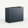 Herstera Fioriere In Metallo Herstera*Fioriera Alta PLANTER DIVIDER 40 in Metallo colore Antracite 100x40x80 cm