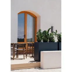Herstera Fioriere In Metallo Herstera*Fioriera Alta PLANTER DIVIDER 40 in Metallo colore Antracite 100x40x80 cm