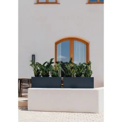 Herstera Fioriere In Metallo Herstera*Fioriera Alta PLANTER DIVIDER 40 in Metallo colore Antracite 100x40x80 cm