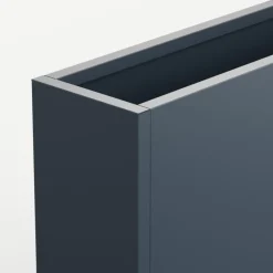 Herstera Fioriere In Metallo Herstera*Fioriera Alta PLANTER DIVIDER 25 in Metallo colore Antracite 100x25x80 cm