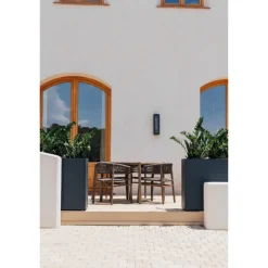 Herstera Fioriere In Metallo Herstera*Fioriera Alta PLANTER DIVIDER 25 in Metallo colore Antracite 100x25x80 cm