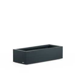Herstera Fioriere In Metallo Herstera*Fioriera Bassa PLANTER XIC 100 in Metallo colore Antracite 100x40x25cm