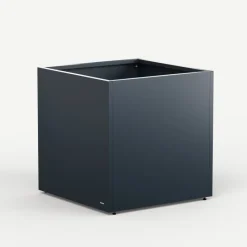 Herstera Fioriere In Metallo Herstera*Fioriera Cubo PLANTER CUBE 80 in Metallo colore Antracite 80x80x80 cm