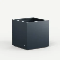 Herstera Fioriere In Metallo Herstera*Fioriera Cubo PLANTER CUBE 70 in Metallo colore Antracite 70x70x70 cm
