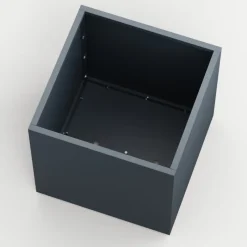Herstera Fioriere In Metallo Herstera*Fioriera Cubo PLANTER CUBE 70 in Metallo colore Antracite 70x70x70 cm